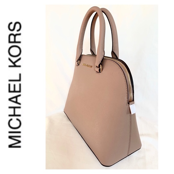 NWT authentic MK large leather Cindy Dome satchel - Picture 3 of 6